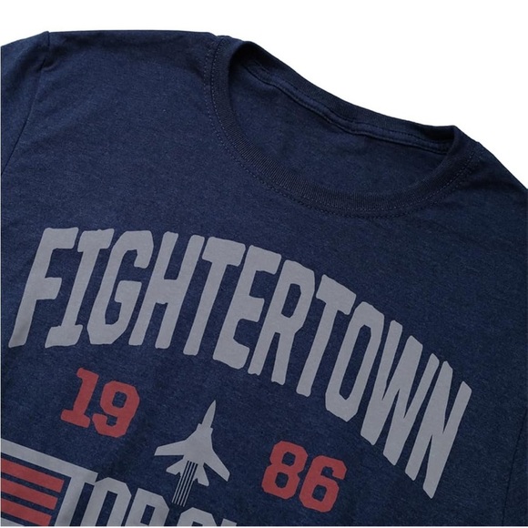 Top Gun Fightertown 1986 Adult Unisex Classic Ring-Spun T-Shirt (074) - Picture 2 of 4